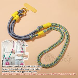 Crossbody Phone Lanyard Strap – Anti-Lost Halter Phone Lanyard with Detachable Neck Cord – Universal Phone Safety Strap