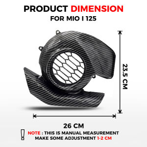 YAMAHA MIO SPORTY / MIO I 125 AMORE FAN COVER CARBON / MATTE BLACK