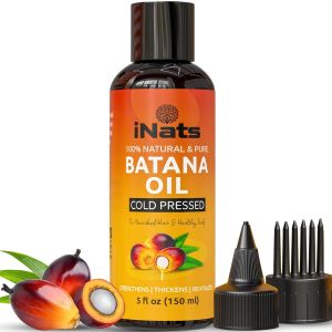 Premium Raw Batana Oil for Hair Growth (5 Fl Oz) - Dr. Sebi 100％ Pure & Batana Hair Growth Oil from Honduras - Organic & Natural - Deeply Nourishing Scalp for Thicker & Stronger Hair for Women & Men