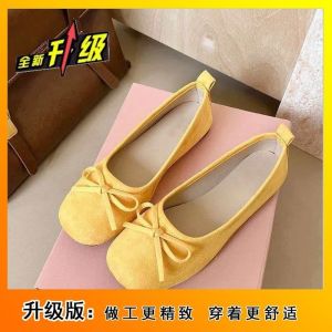 [Free Shipping] Bow-Knot WomenS Shoes New Spring/Autumn Collection Gentle And Comfortable Flats Wide-Fit Low-Heeled Soft-Soled Shoes For Women