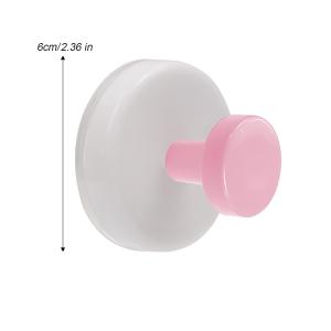 4Pcs Plastic Suction Cup Hook No Drilling / Towels Keys Clothes Wall Hanger / Household Storage Accessories