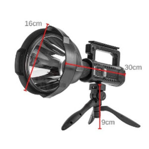 Luminous Avenue LED Super Bright Torch Light 200000 lumens Portable Rechargeable Spotlight Camping Flood Light Searchlight with Tripod
