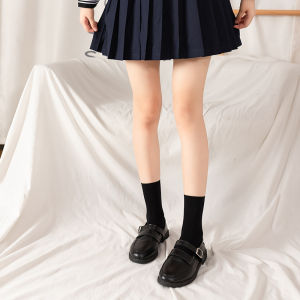 KAIDEWEMAK ✨（ส่งจากไทย）✨กำมะหยี่ Lolita ถุงน่องยาวสำหรับผู้หญิงสีทึบเข่าสูงถุงเท้าแฟชั่น Kawaii คอสเพลย์เซ็กซี่ถุงเท้าไนลอน