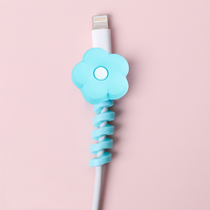 Pelindung Ujung Kabel Motif Lucu Charger dan Headset Silikon Protector Spiral AH097