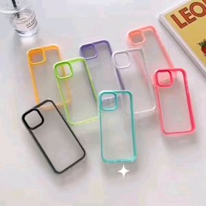 0505 VVV CASE Armor 3 in 1 Iphone 6 6+ 12 12pro 12promax 12mini 13 13pro 13promax 13mini casing transparan shockproof Hybrid frosted pelindung protect kamera