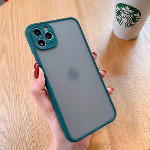 🔥เคสใช้สำหรับไอโฟน🔥เคสโทรศัพท์มือถือ iphone 12 Pro Max 12 Mini iPhone 6S 7 8 Plus + X XR XS Max 11 Pro Max SE2020 TPU case กรณีโทรศัพท์สี เคสใสขอบสี เคสไอโฟนสีตัด