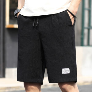 Summer Ice Silk Shorts Men s Sports Quick Drying Capris Loose Straight Casual Pants Beach Pants