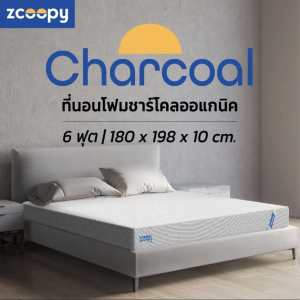 [ลดเพิ่ม 200.-] Zcoopy ที่นอนโฟมชาร์โคล นุ่มแน่น ราคาประหยัด สบายกระเป๋า ส่งฟรี รุ่น Charcoal