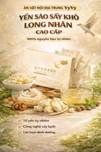 Yến Sào Sấy Khô Long Nhãn–Bánh Yến Sấy Lạnh Ăn Liền Không Đường Không Chất Béo Nội Địa Trung Vy Vy
