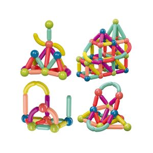 [Ready Stock] Magnetic stick 3D building blocks and Montessori education toy number learning assembling toys
