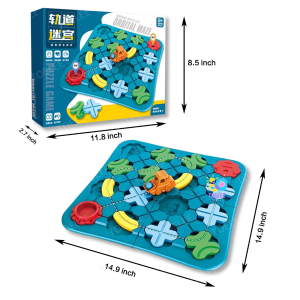 Kids Road Builder Logical Car Educational Smart Logic Board Game for Children Preschool Learning Early Birthday Gifts for Kids Boys Girls Age 4-8 Year Old
