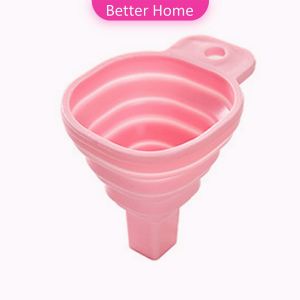 Better กรวยซิลิโคน พับเก็บประหยัดพื้นที่ แขวนง่าย พกพาสะดวก กรวยกรอกน้ำ กรวยแบบพกพา Silicone funnel