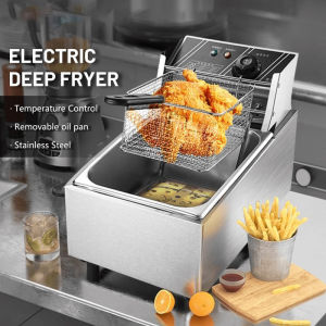 Panasonic Compact Stainless Steel 10L Deep Fryer with Auto Shut-Off & Fast Temperature Adjustment