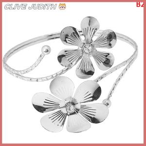 CISWGE Bohemian Butterfly Leaf Charm Upper Bracelet Arm Chain Metal Hollow Out Geometric Pattern Retro Arm Cuff Bangle Body Bracelets