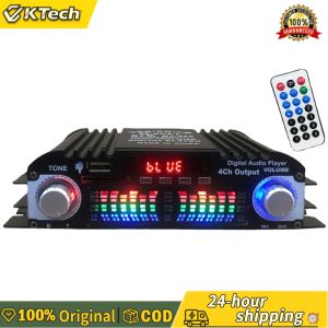 【Free Shipping】 Powerful 1600W Car Amplifier with Bluetooth and USB Support for Rich Audio Output in Vehicles