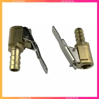 2 Cái Đầu vòi 8mm bơm bánh xe hơi xe máy xe đạp bằng đồng