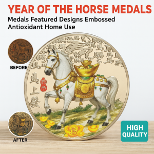 Year Of The Horse Commemorative Medal Horse To Success Commemorative Ornament Wealth Attraction Home Decor Gift
