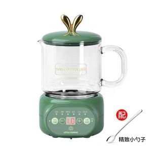 Little Pumpkin Multifunctional Ceramic Health Pot 600ml Small Split Electric Stew Cup D1 Split Electric Heating Water Cup Office tea pot Electric Kettle Hot Water Pot Boiled Flower Tea Hot Milk Health Cup Multifunction stew pot gift travelling pot