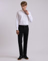 DAPPER เสื้อเชิ้ตแขนยาว SMOOTH & STRETCH ผ้าทวิล ทรง  Regular Fit สีขาว. 