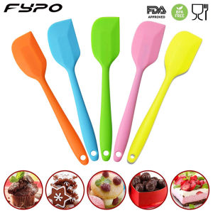Fypo 21/28cm slicone Baking spatula Baking scraper cake baking Tool food grade Non Stick Spatula butter Spoon cooking silicone spatula rubber shovel bakery tools