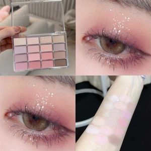 16-color Eyeshadow Palette Gray Pink Matte Pearlescent Daily Pearlescent Matte Sequin New Eyeshadow