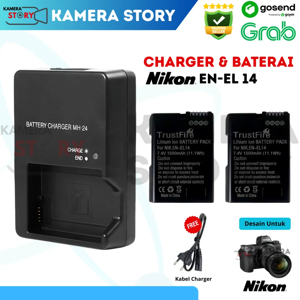 Charger Baterai Nikon DSLR D3000 D3100 D3200 D3300 D3400