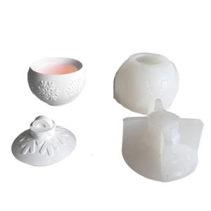 Khuôn silicon linh hoạt cho bông tuyết Sphere chủ hoàn hảo cho lễ hội kỳ nghỉ decors và sáng tạo DIY dự án