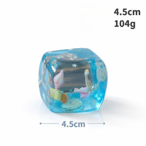 UNRAION Squishy Toy Maltose Ice Green Ocean Series Stress Relief Slow Rebound Toy