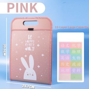 13/12 Pockets Expanding File Folder Document Organizer Paper Organizer File Paper Bag With Labels 33*30cm