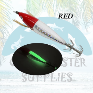 2Pcs 5.5g Laser Luminous Floag Horizontal Wood Shrimp Egi Lure Squid Jigging Shrimp Hook Octopus Cuttlefish Fishing Bait