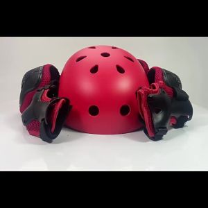 Childrens Roller Skating Gear Cycling Helmet Set Balance Bike Bicycle Skateboard Skating Sports Knee Pads Equipment