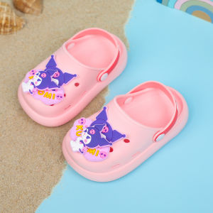 LUCKIDS Shoes Popular kuromi childrens slippers soft and comfortable sandals shoes girls for kids size 20-35