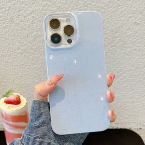 Simple Bling Candy Color Hard Cell Phone Case Compatible for iPhone 16 15 14 Plus 13 12 11 Pro Max iPhone16e Shock Resistant IMD Mobile Back Cover
