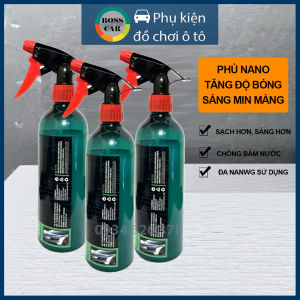 Phủ bóng nano làm sạch mới bề mặt sơn ô tô chống bám đọng nước ngăn bụi bẩn xe oto xe máy dung dịch xịt đánh bóng nano làm sáng mới bề mặt sơn xe ô tô xe hơi dung tích 500ml đánh bóng chăm sóc ngoài xe