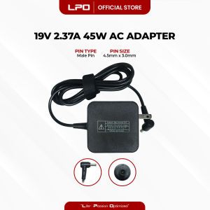 LPO Laptop Charger 19V 2.37A 45W Male Pin 4.5mm x 3.0mm Compatible with Asus Pro B8230U ZenBook Flip UX560