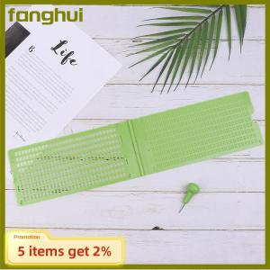fanghui 1Set 9Lines 30 Cells Practical School Braille Portable Writing Slate With Stylus