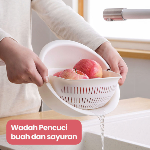 COD Starlight Keranjang Buah Pengering Sayuran Saringan Beras Mangkuk Serbaguna Kotak Penyimpanan/tempat cuci beras serbaguna/penyaring sayur HSB128