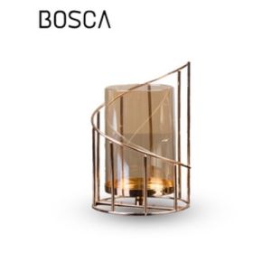 Bosca Living - Candle Holder Gold / Tempat Lilin Emas Pajangan Hiasan Meja / Tempat Lilin Spiral Luxury Gold Candle Cup Table Decoration