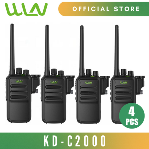 WLN KD-C2000 16 Channel UHF 400-470MHz Two Way Walkie Talkie Radio IP67 Waterproof with Detachable Flashlight -SET OF 4
