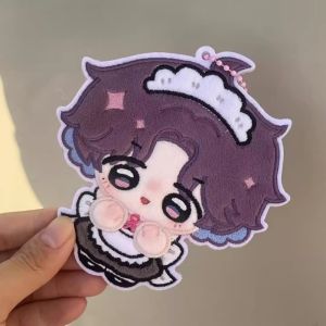 Love and Deepspace Sylus Caleb Rafayel Zayne Xavier Cartoon Embroidery Keychain Creative Game Peripheral Backpack Pendant Gift