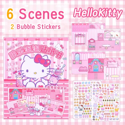 Ivorybaby Sticker Book Buku Sticker Lucu Quiet Book 3D Sticker Book Aesthetic Diy