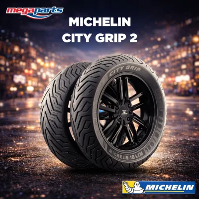 ยางนอกรถมอเตอร์ไซค์ MICHELIN CITY GRIP 2 มิชลิน ซิตี้ กริป 2 Tubeless (1เส้น) (Megaparts Store)