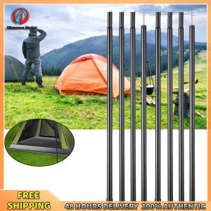 Winnereco 2m/6.6ft Camping Tent AwningPolesOutdoorFolding Zinc Plated Iron Canopy Rod Camping Portable Outdoor Elements
