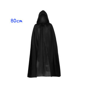 1PC kostum star wars wanita / jubah pria premium Warna hitam panjang badan 80cm、120cm、140cm ukuran dewasa jubah anak