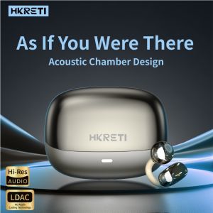 Original HKRETI HG10 Clip on Wireless Earphones Bluetooth 5.4 Sport Waterproof Noise Reduction Stereo Compatible with Android and iOS