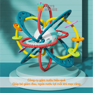 Lục lạc xúc xắc đồ chơi tập cầm cho bé - nhựa mềm kết hợp gặm nướu cho bé ToysHouse 822-86