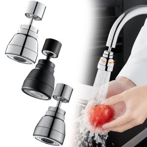 JIYAN2866 Splash Proof Kitchen Faucet Extender 360° Rotate With Filter Function Washbasin Faucet Extender Water Saving Faucet Nozzle