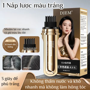 🌟Bút Nhuộm Tóc Che Phủ Tóc Bạc Lâu Phai Màu Dạng Bút Thoa Đầu Có Lược Chải Tiện Lợi Mang Theo Dùng Một Lần Không Hại Da Đầu Hiệu Quả Tự Nhiên Không Lem Màu Dụng Cụ Nhuộm Tóc Thần Kỳ Cho Nam Nữ Ở Nhà/Không Chứa Hóa Chất Độc Hại/Chì Tạo Màu Tóc Tự Nhiên