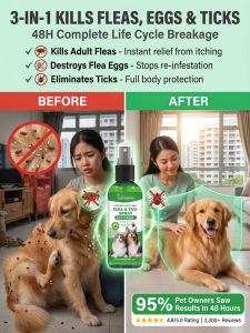 Pet Insect Repellent Spray Mild Clean Natural Dog Cat Care/Gentle Cleansing All-round Protection/For All Ages/Pet Grooming