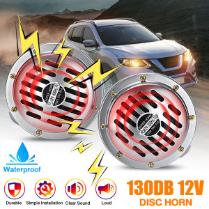 Runye Cars 12V Car Truck 350Hz / 420Hz Hight And Low Horn Universal Motorcycle Body Parts Accessories Disc Horn 2pcs